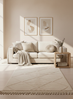 Tapis Berbère Beni Ouarain blanc