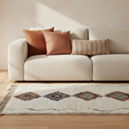 Tapis berbère Azilal - Dessins multicolores