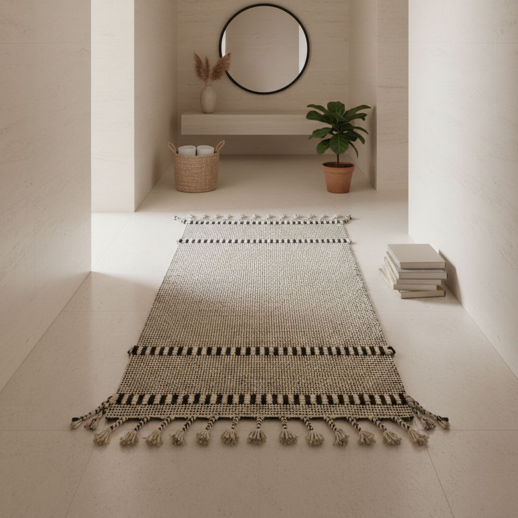Tapis de couloir Zanafi 296 x 68cm - Noir