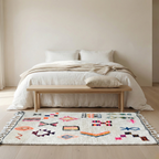 Tapis berbère Azilal - Dessins multicolores