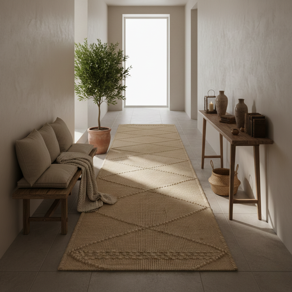 Tapis de couloir Zanafi 310 x 84cm - Beige