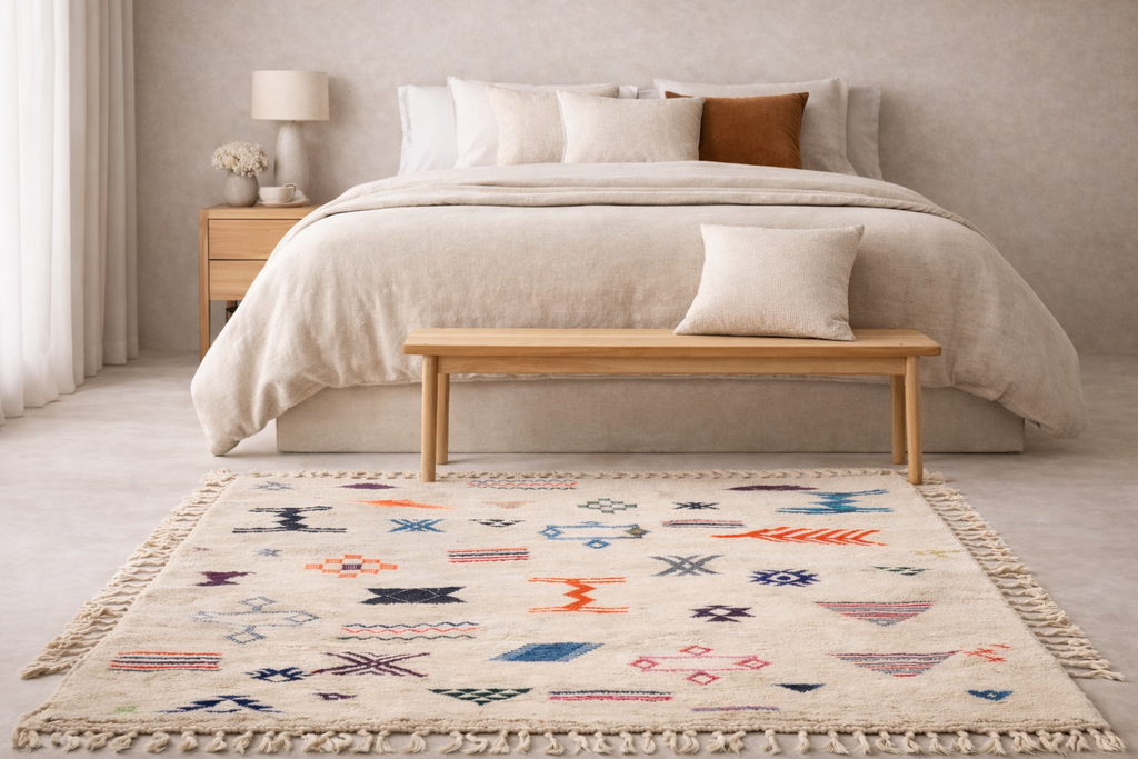 Tapis Kilim  - Symboles berbères multicolores