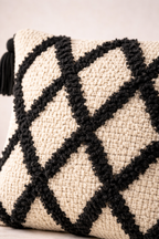 Coussin Berbère Fait Main – Motif Losanges