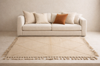Tapis Zanafi - Beige Motifs Losange