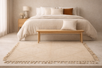 Tapis Zanafi - Beige Motifs Losange