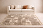 Tapis Mrirt - beige motifs géométriques