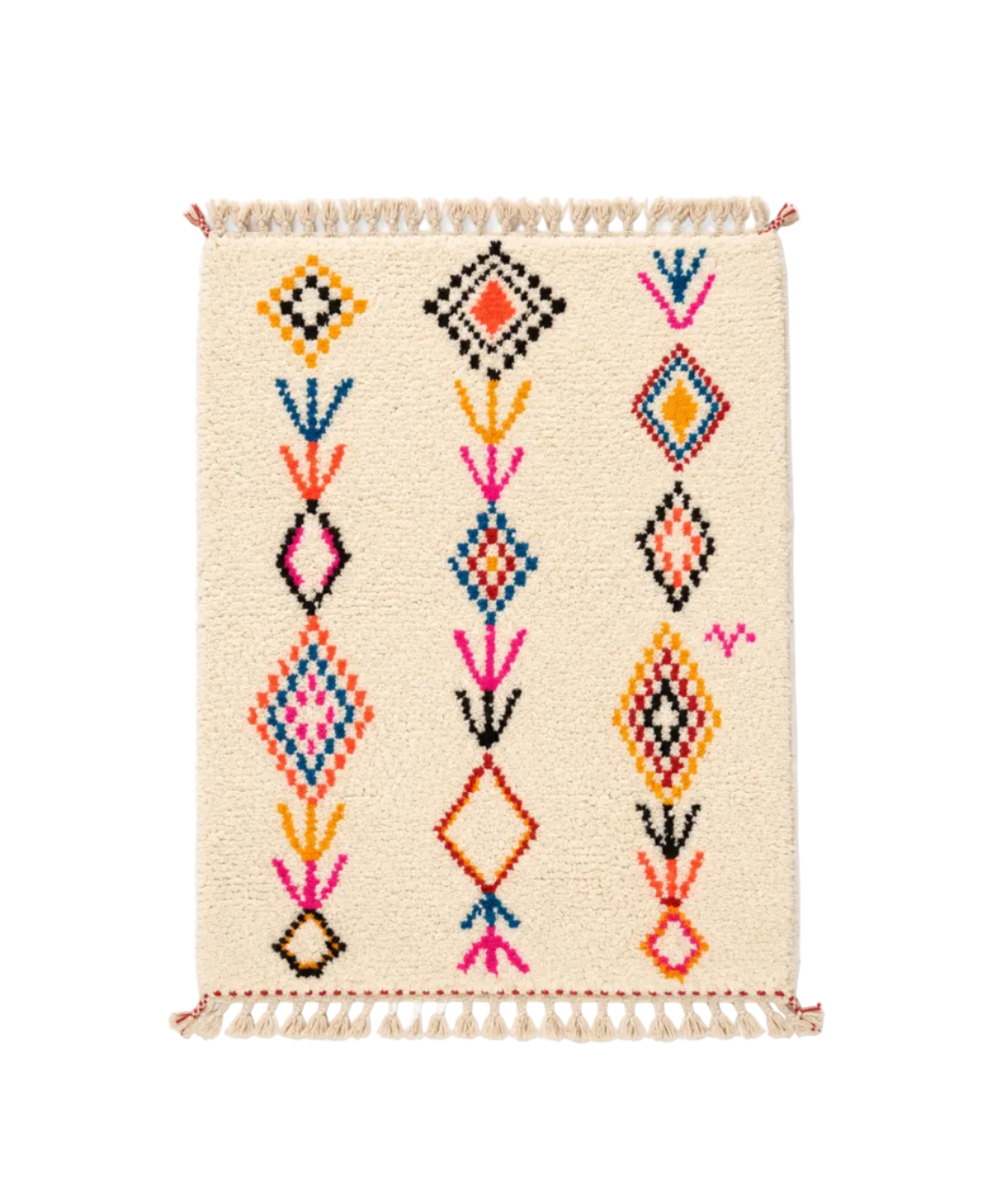 Tapis berbère Azilal - Dessins multicolores