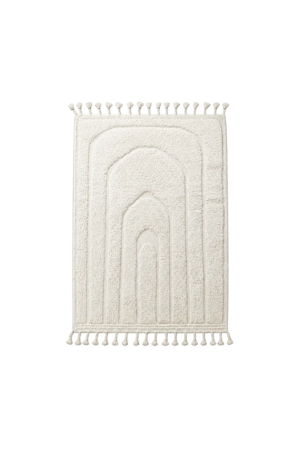 Tapis Béni Ouarain blanc - Arche
