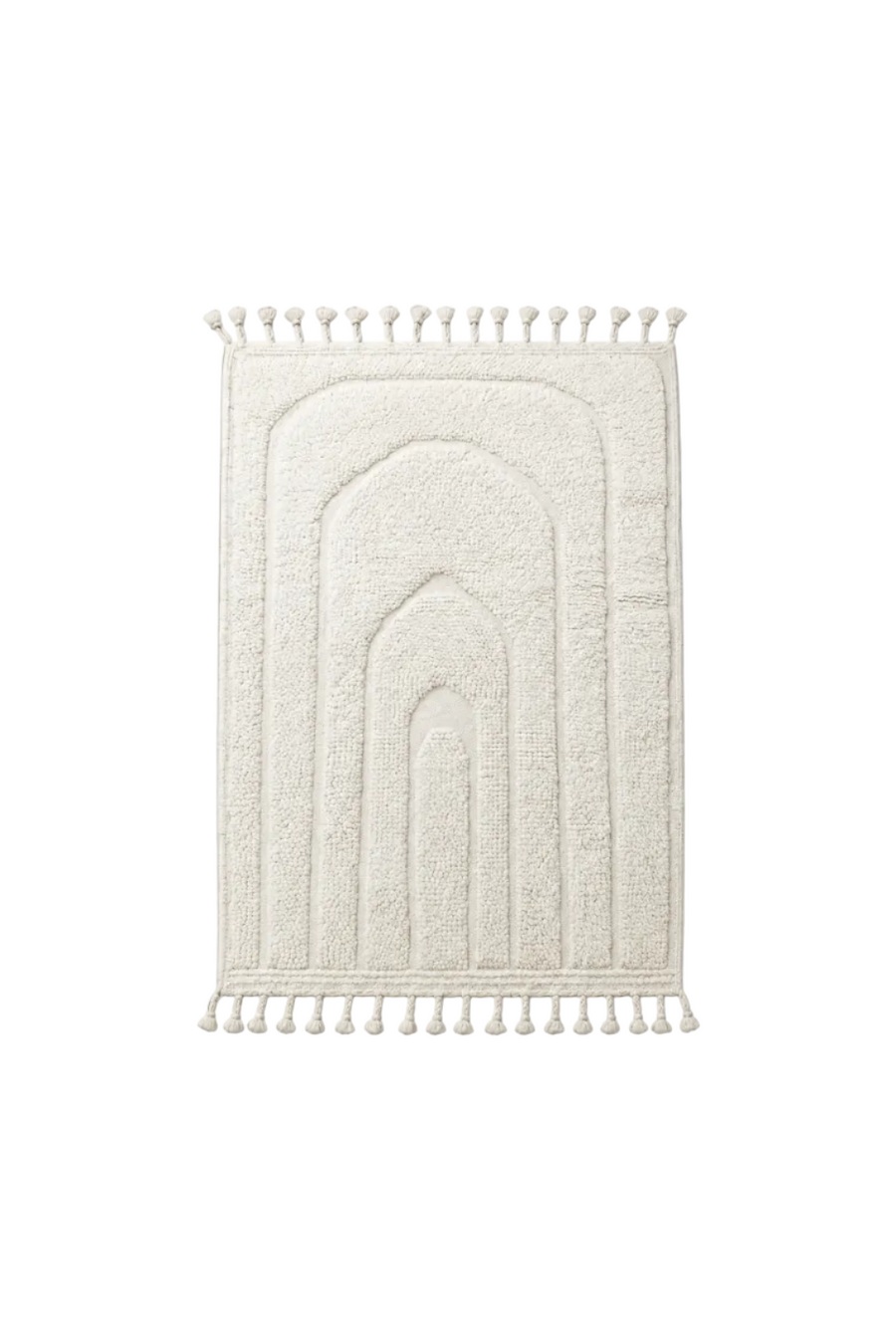 Tapis Béni Ouarain blanc - Arche
