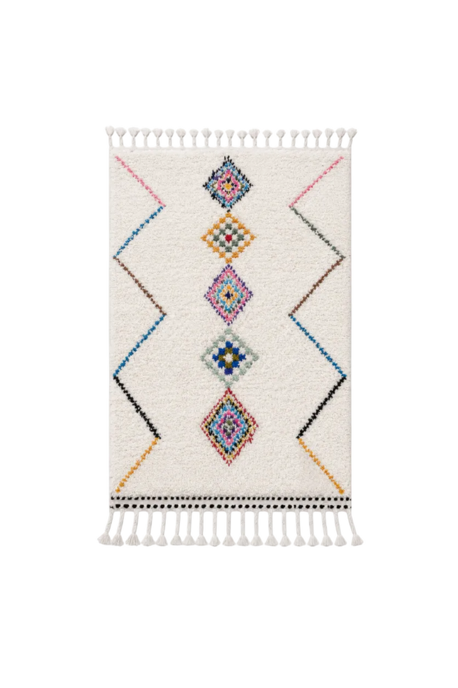 Tapis berbère Azilal - Dessins multicolores