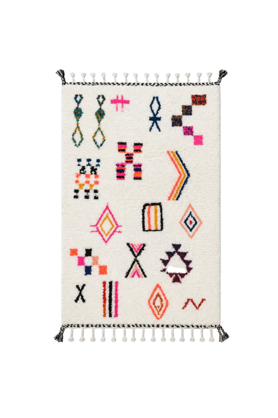 Tapis berbère Azilal - Dessins multicolores