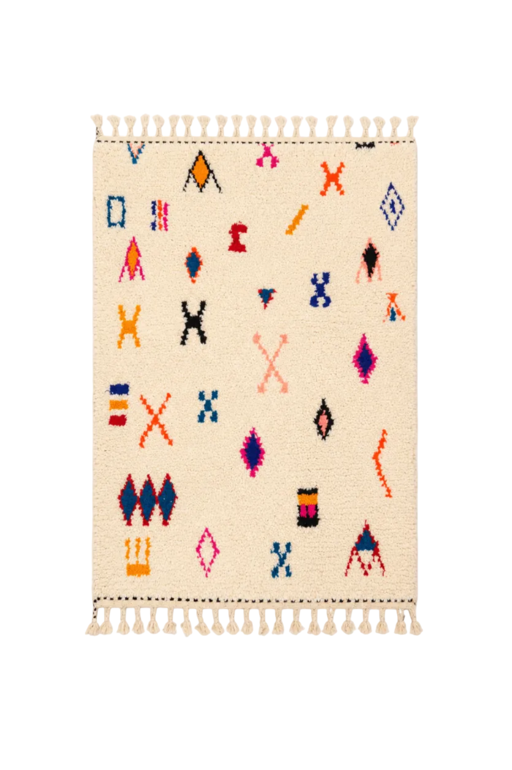 Tapis berbère Azilal - Dessins multicolores