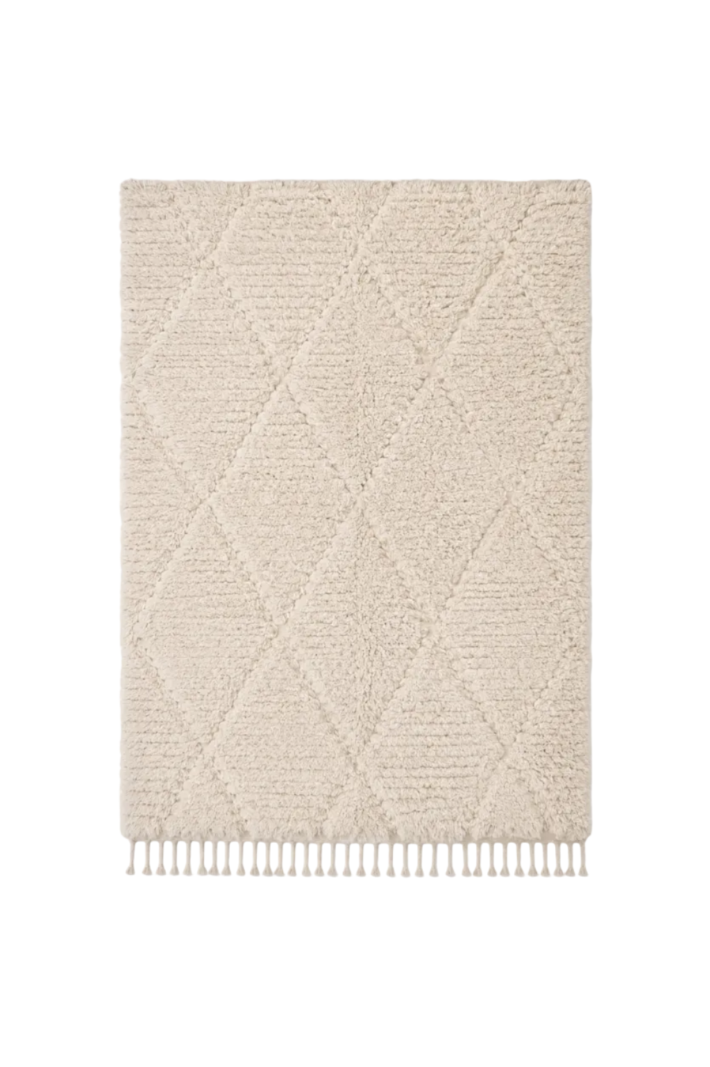 Tapis Berbère Beni Ouarain blanc