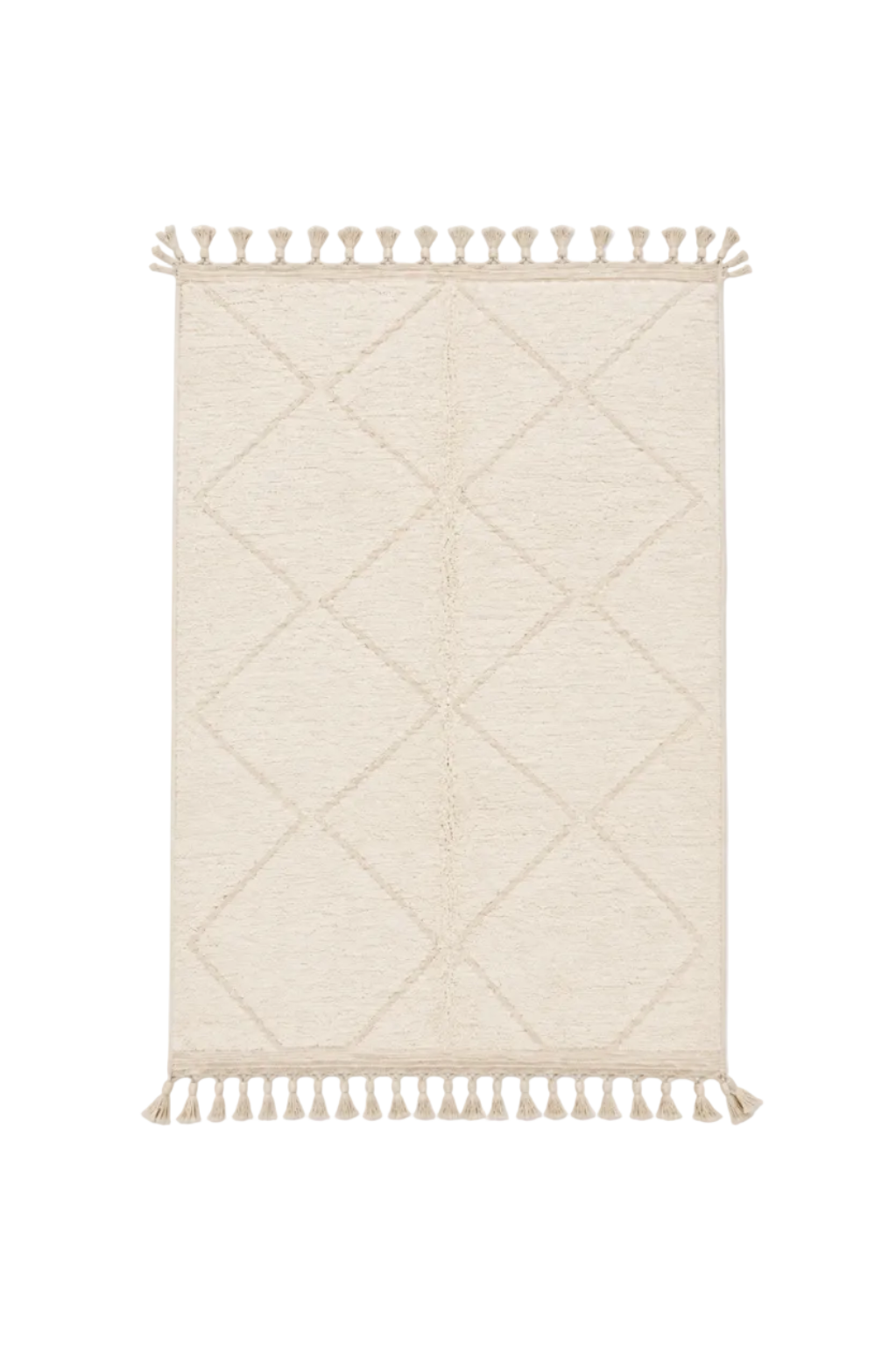 Tapis Berbère Beni Ouarain blanc