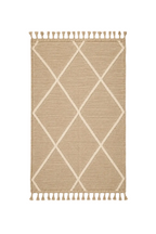 Tapis Zanafi  -  Beige Motifs Losanges