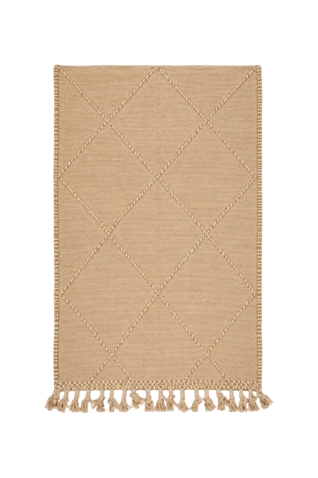 Tapis Zanafi - Beige Motifs Losange