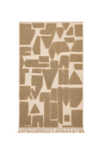 Tapis Mrirt - beige motifs géométriques