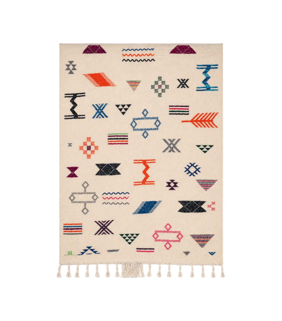 Tapis Kilim  - Symboles berbères multicolores