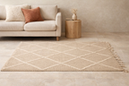 Tapis Zanafi  -  Beige Motifs Losanges