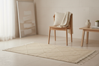 Tapis Zanafi - Beige motifs géométriques