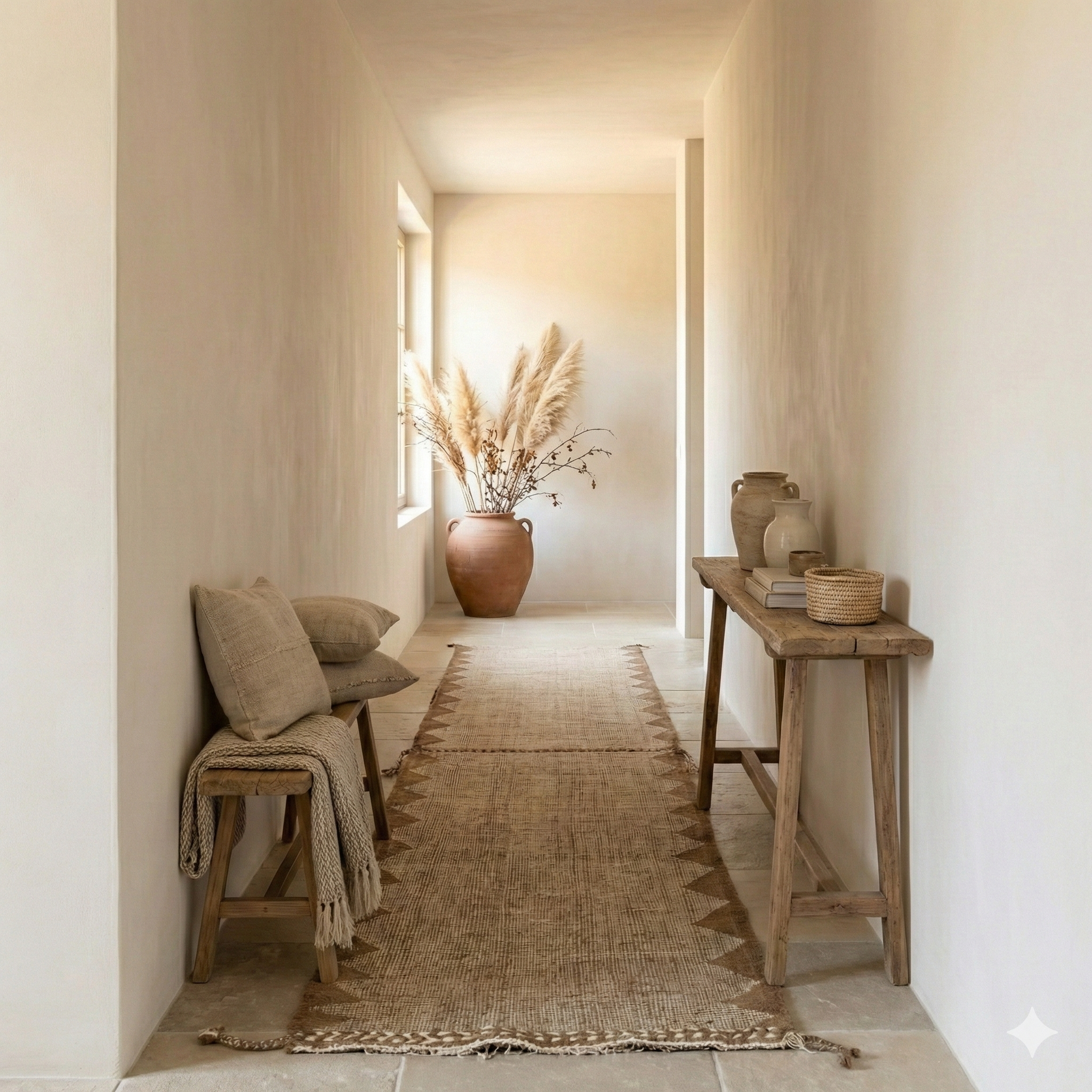 Tapis de couloir Zanafi 338 x 89cm - Marron
