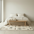 Tapis Kilim - Symboles berbères tons naturels