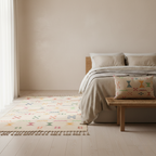 Tapis fin berbère Kilim - Symboles berbères multicolores
