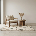 Tapis Kilim - Symboles berbères tons naturels
