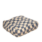 Pouf Béni Ouarain - Damier gris
