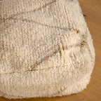 Pouf Béni Ouarain - Géométrique beige