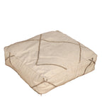 Pouf berbère Kilim - Géométrique beige