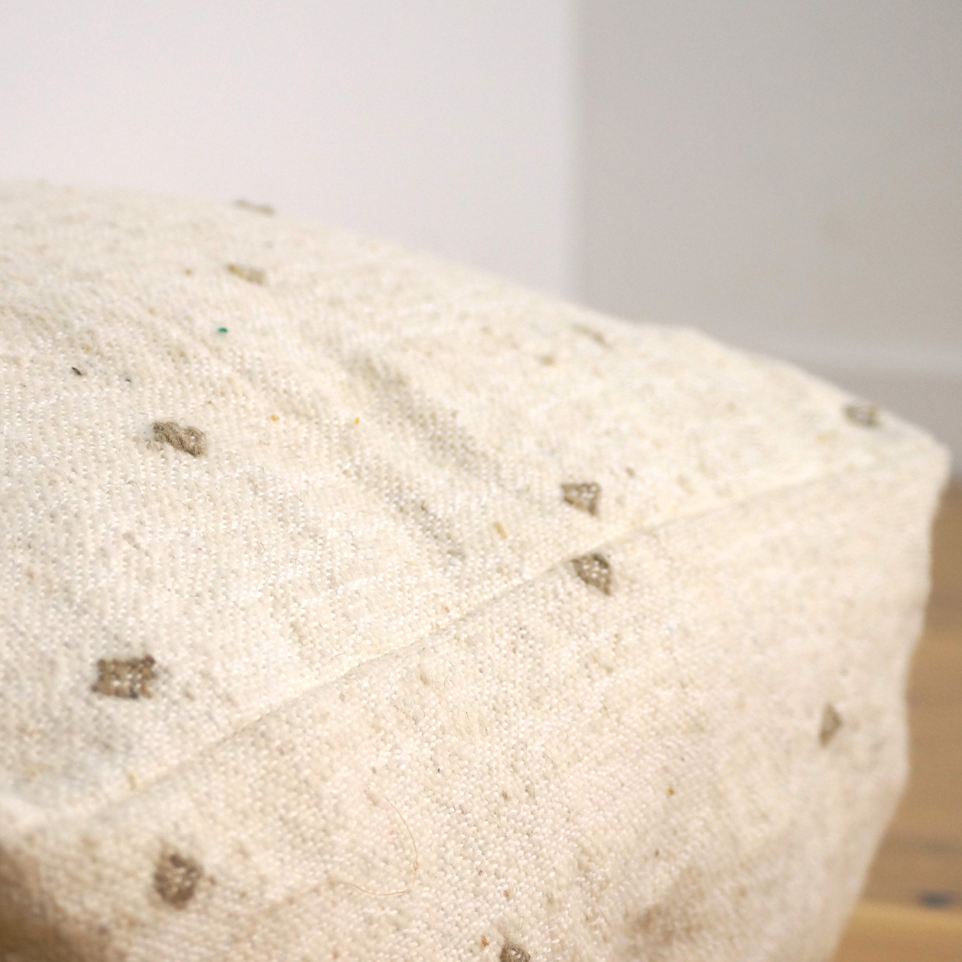Pouf Kilim - Pois beige