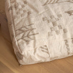 Pouf Kilim - Symboles berbères beige