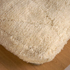 Pouf berbère Béni Ouarain blanc - Géométrique