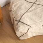 Pouf Kilim - Géométrique grège