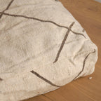 Pouf Kilim - Géométrique grège