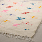 Tapis fin berbère Kilim - Symboles berbères multicolores