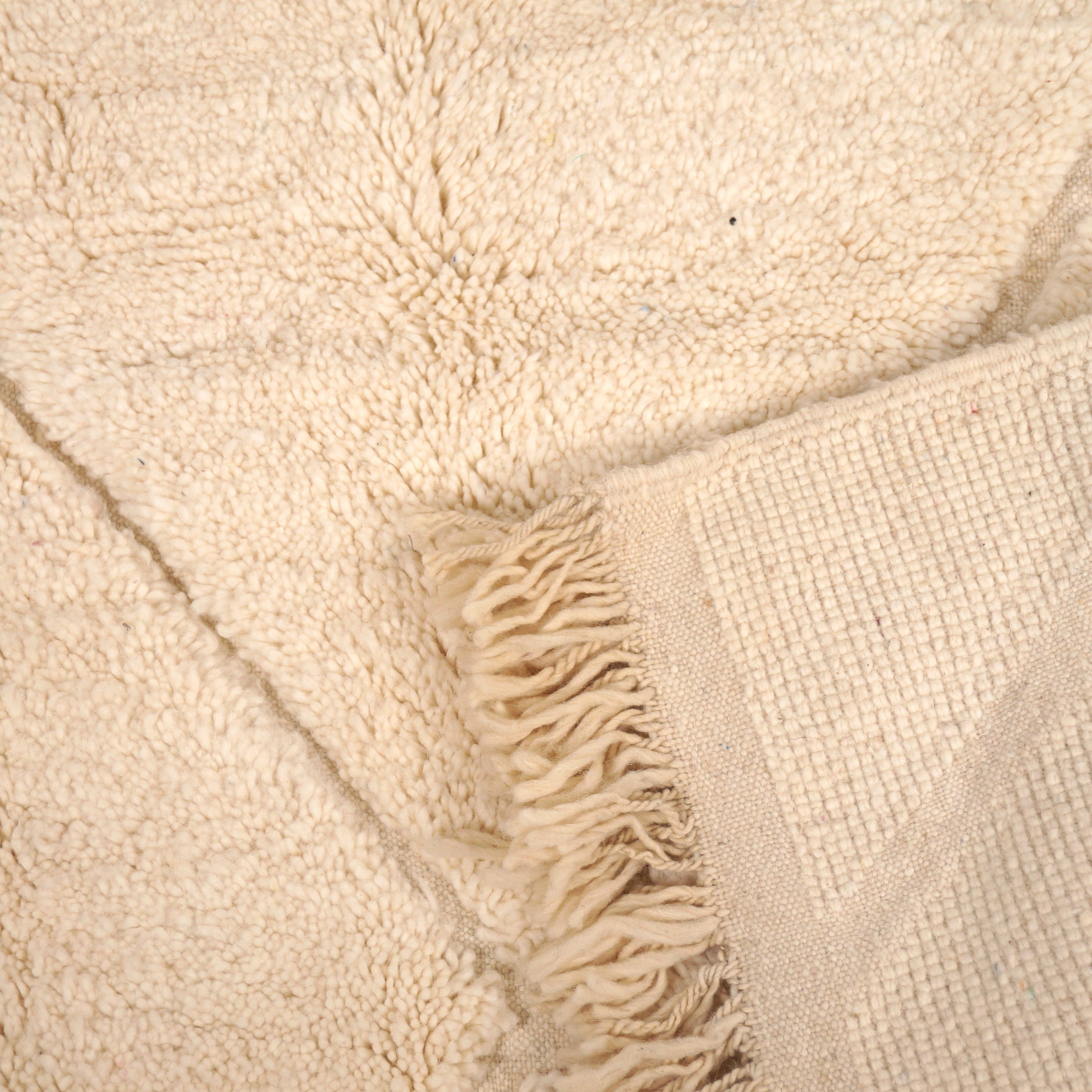 Tapis Béni Ouarain 235 x 150cm - Écru