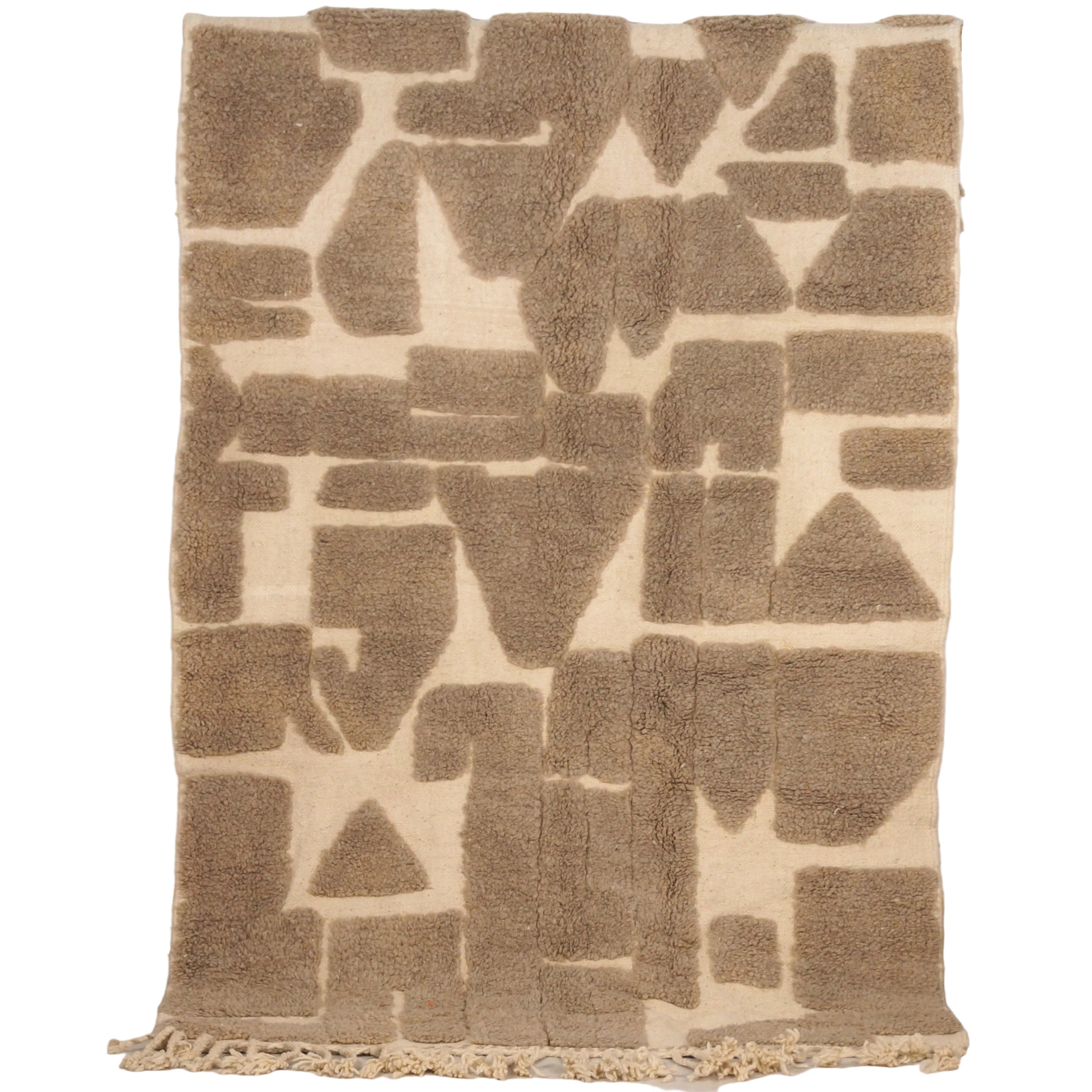 Tapis Mrirt 220 x 160 cm - beige motifs géométriques