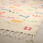 Tapis fin berbère Kilim - Symboles berbères multicolores