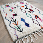 Tapis berbère Azilal - Dessins multicolores