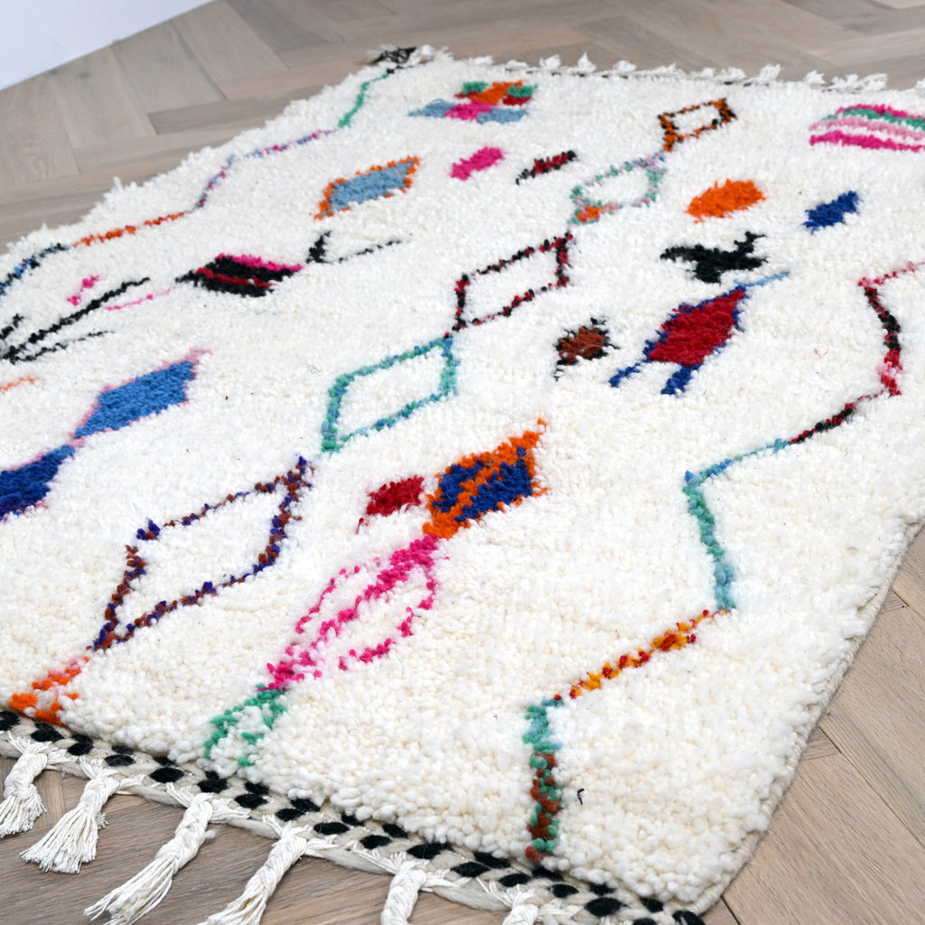 Tapis berbère Azilal - Dessins multicolores