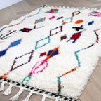 Tapis berbère Azilal - Dessins multicolores