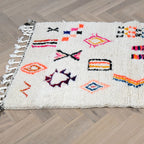 Tapis berbère Azilal - Dessins multicolores