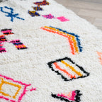 Tapis berbère Azilal - Dessins multicolores