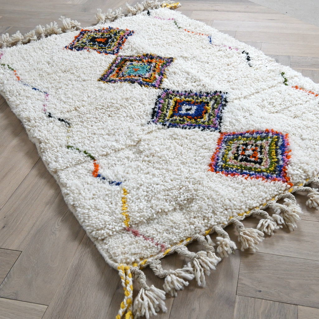 Tapis berbère Azilal - Dessins multicolores
