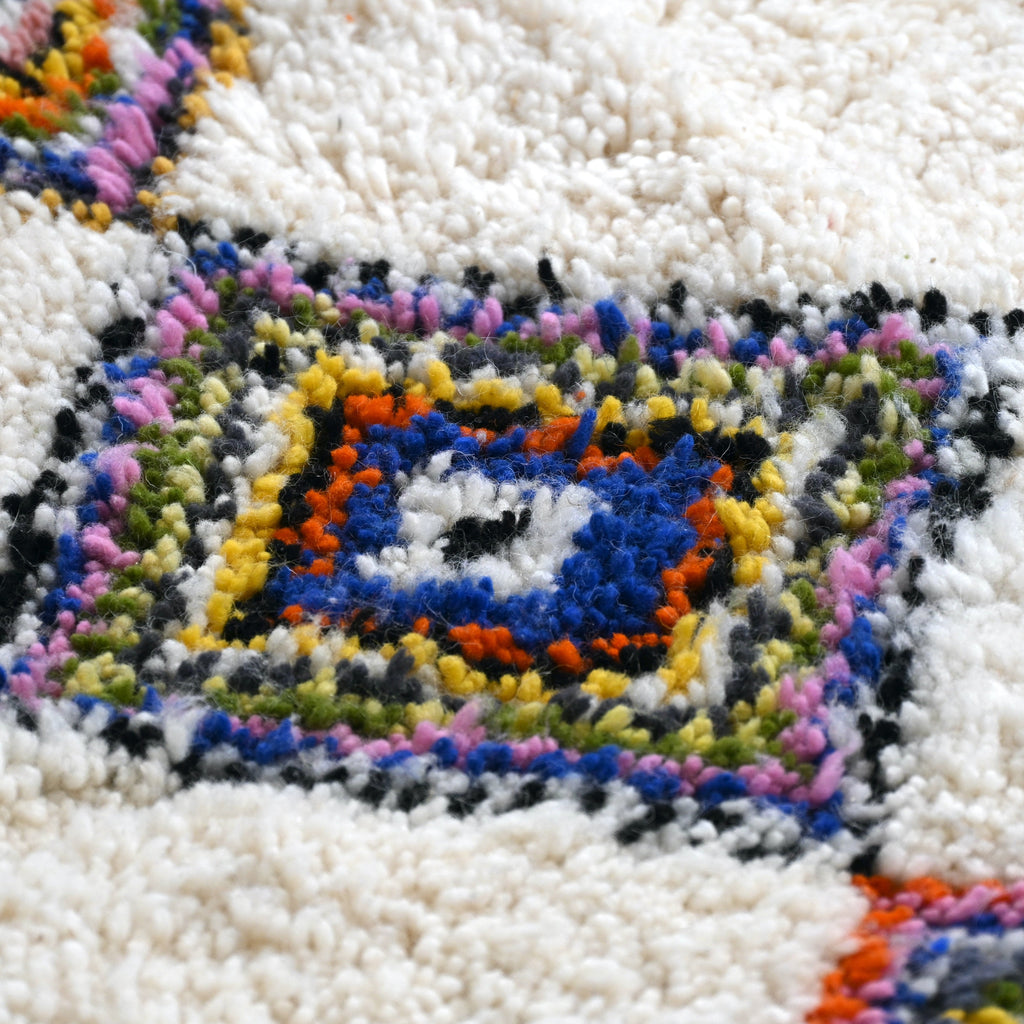 Tapis berbère Azilal - Dessins multicolores