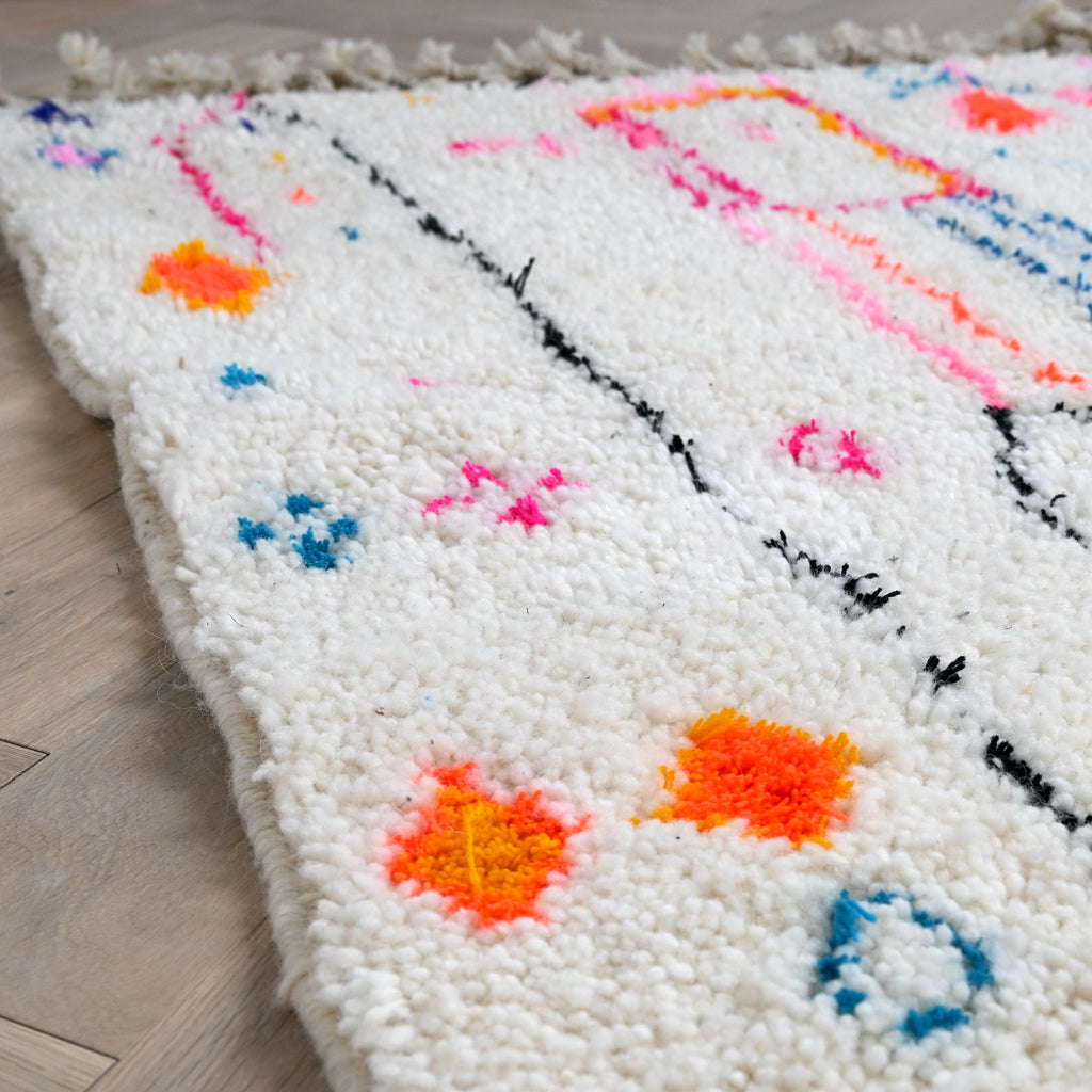 Tapis berbère Azilal - Dessins multicolores