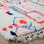 Tapis berbère Azilal - Dessins multicolores