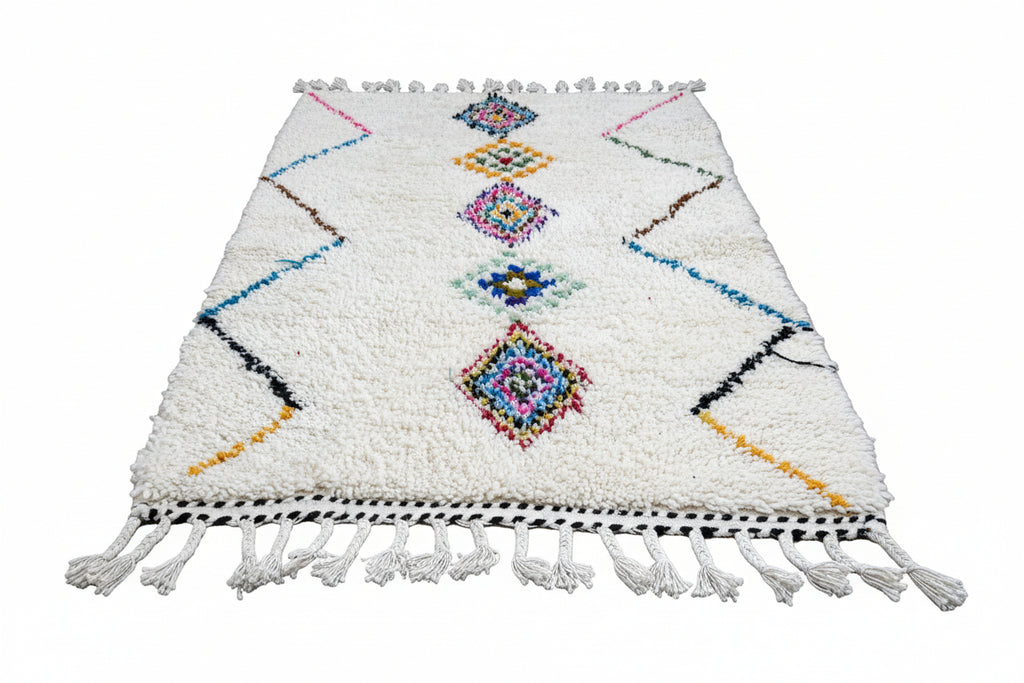 Tapis berbère Azilal - Dessins multicolores
